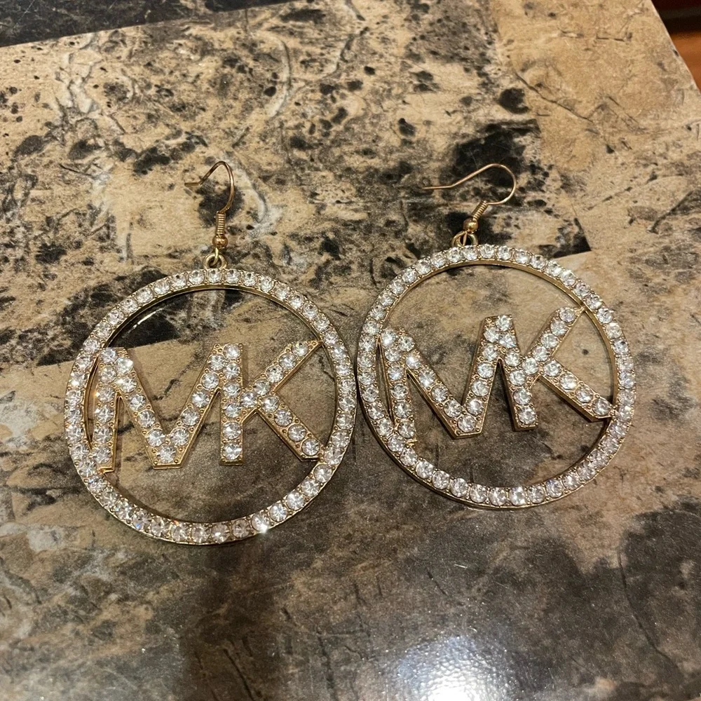 Michael Kors Bling Logo Earrings - Picture 2 of 7